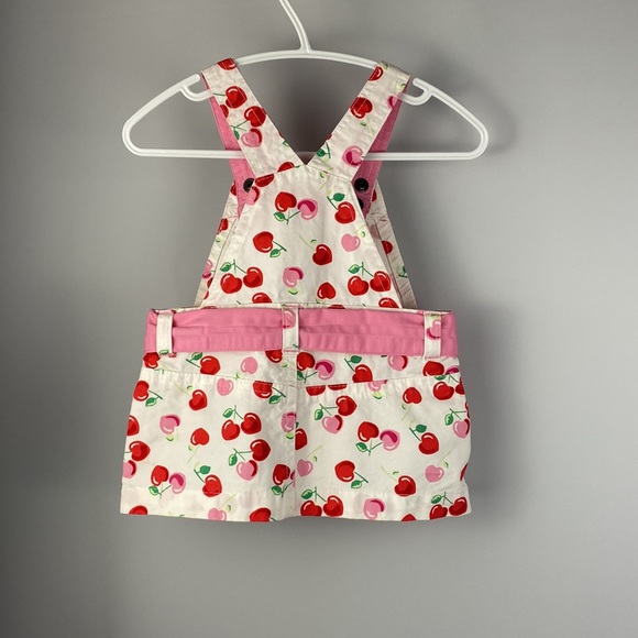 George Heart Shaped Cherry Print Jumper Dress 3-6 Months - Picture 4 of 10